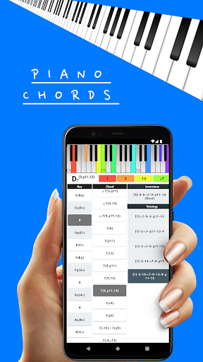 Android application Piano Chords or Arpeggios Play screenshort