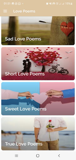 Love Poems: Feeling Sayings Screen 2