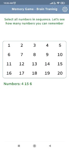 Memory Game - Brain Training - Screenshot 2