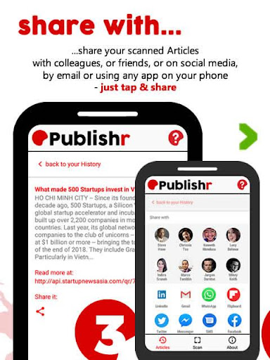 Publishr QR Code Scanner Screen 3