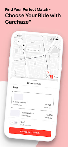 CarChaze: Car Sharing Platform Screen 3