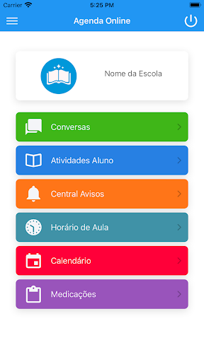 Agenda Online (Escola) Screen 2