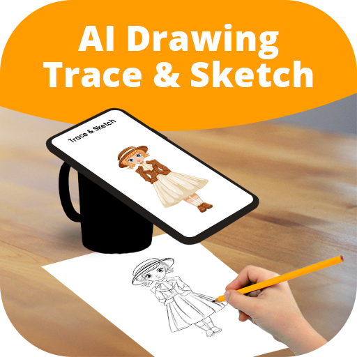 AI Drawing Trace & Sketch  Icon