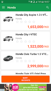 Car Prices in Pakistan