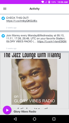 Glory Vibes Radio Screen 2