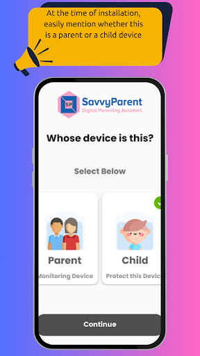 Android application SavvyParent screenshort