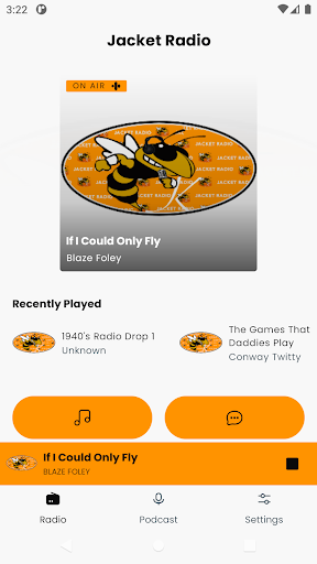 Android application Jacket Radio screenshort