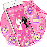Pink Lovely Kitty Cat Theme icon