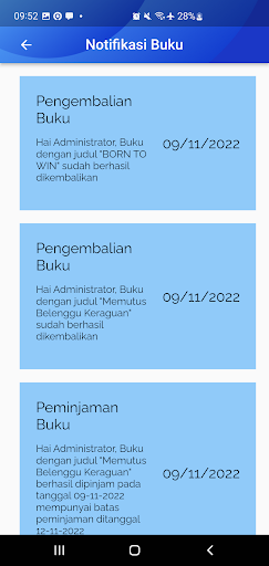 E-Library Sekkau Screen 3