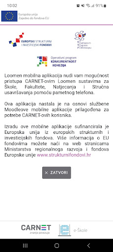 Loomen mobilna aplikacija Screen 2