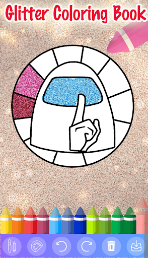 Coloring Book Among US Glitter Screen 2