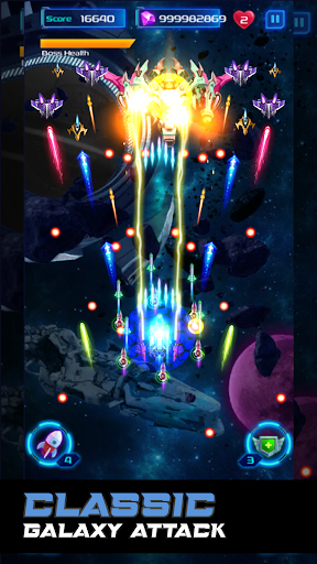 Android application Galaxy Attack & Space Shooter screenshort