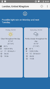 Weather forecast for week 3.0.1 APK screenshots 2