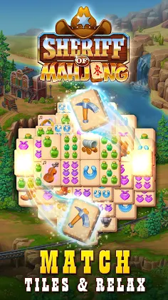 Sheriff of Mahjong: Tile Match - Screenshot 1