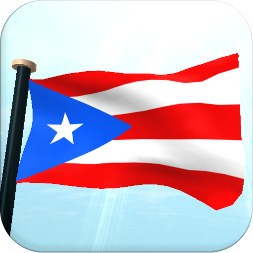 Puerto Rico Flag 3D Wallpaper logo