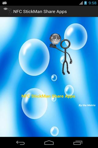 NFC StickMan share your apps Screen 3