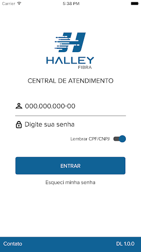 Android application Halley Fibra screenshort