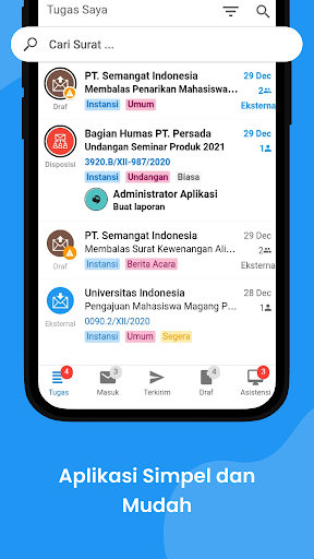 Android application SMART TGI screenshort