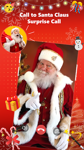 Android application Prank Call Santa: Fake Video screenshort