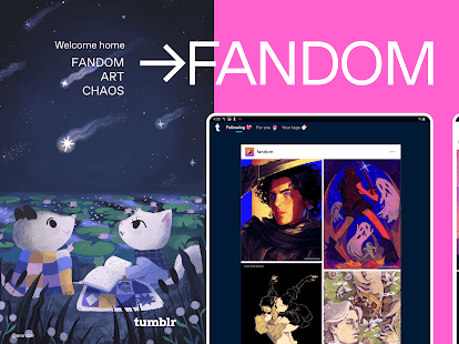 Tumblr—Fandom, Art, Chaos لقطة شاشة