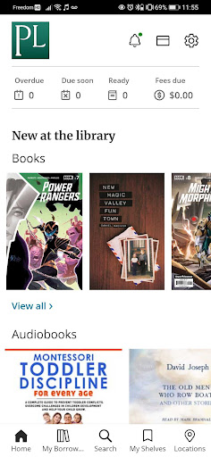 Android application Pleasanton Library screenshort