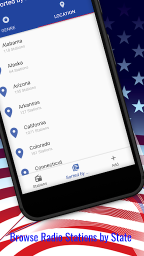 Screenshot of USA Radio 10.000+ Stations