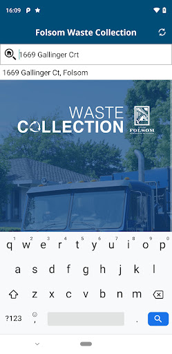 Folsom Waste Collection Screen 2