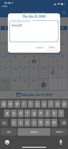 SG Kalendar Screen 2