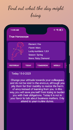 True Horoscope Screen 3