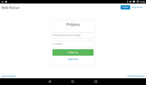 Android application Web Račun - Fiskalna Blagajna screenshort