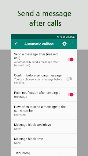 IBC Callback - Call blocker Screen 2