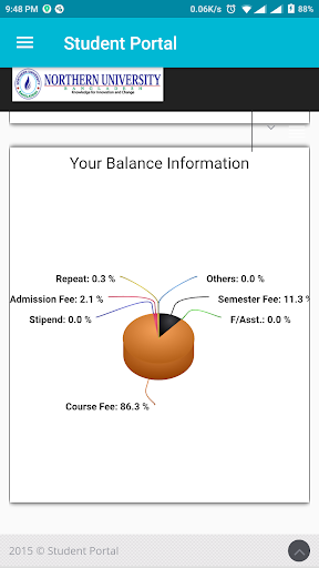 NUB Student Portal Screen 3