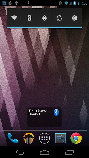 Bluetooth Connection Widget