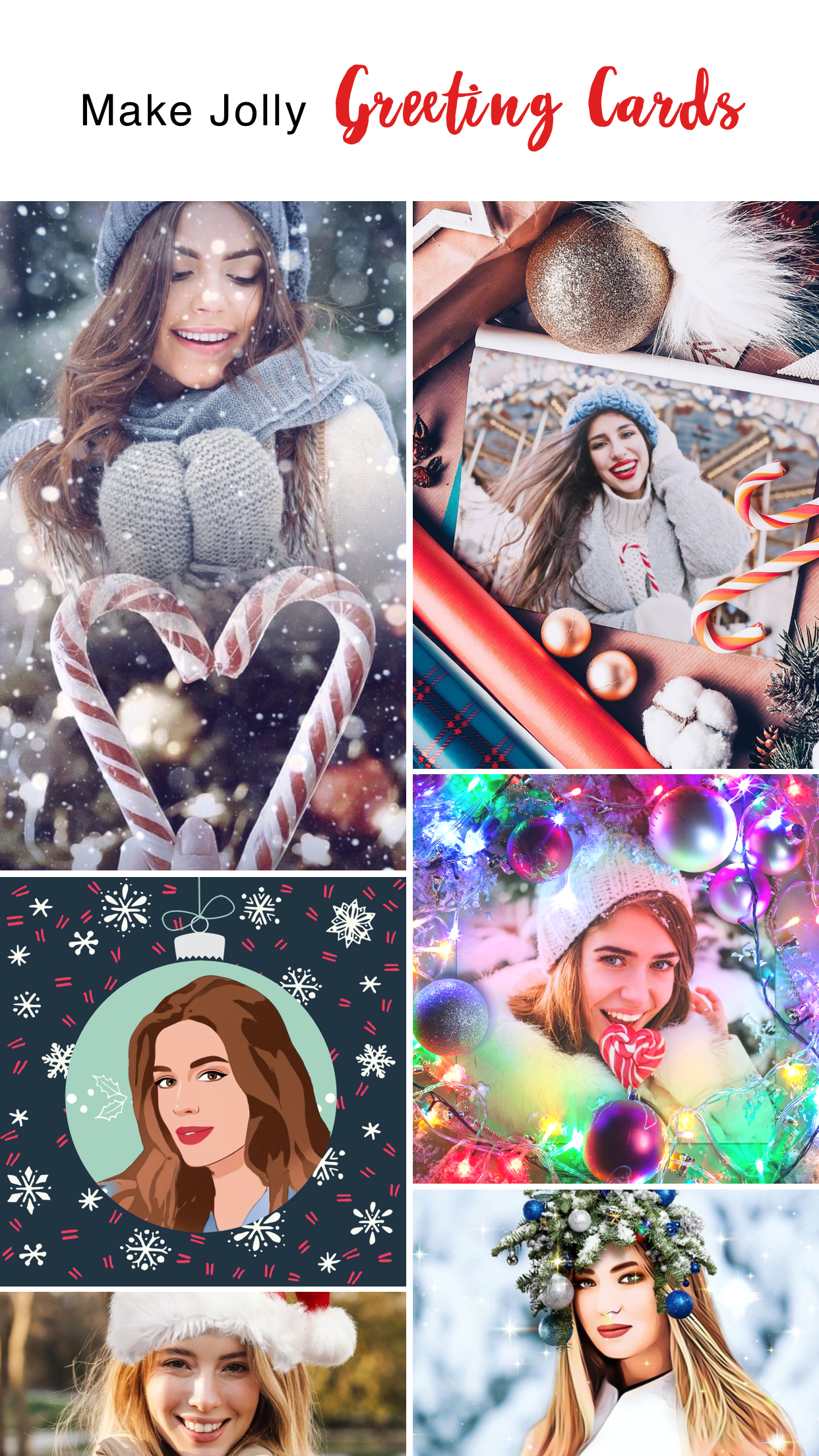 Android application Christmas Photo Frames & Cards screenshort