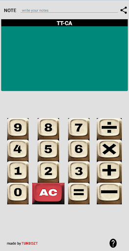 TT-CA : calculator with note screenshot 0