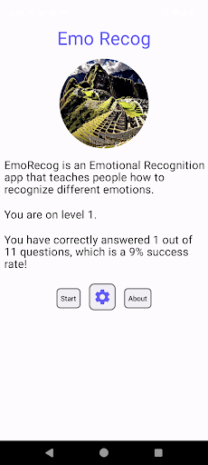 Android application Emo Recog screenshort