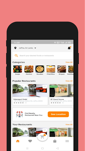 Android application Qick Food screenshort