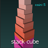 Stack cube - grow cube icon