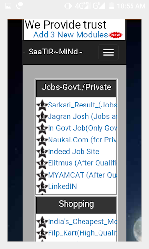 Android application SaaTiR~MiNd screenshort