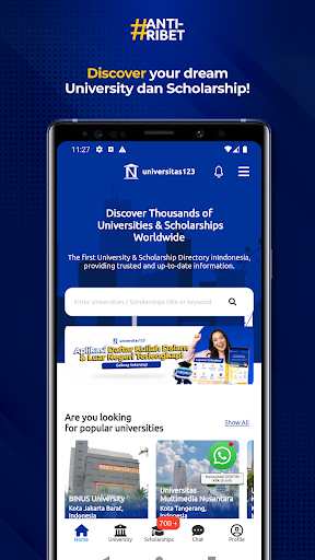 Universitas123 Screen 2