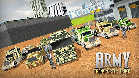 Army Cargo Truck Driving Games  screenshots 1