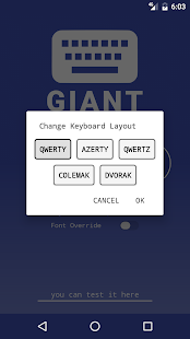 GIANT Text Keyboard