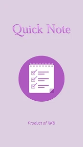 Quick Note - Notes and Lists
