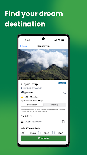 Rinjani Visitor Screen 3