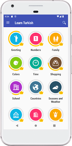 Android application Learn Turkish Daily screenshort