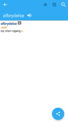 Vietnamese-Danish Dictionary Screen 3