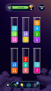 Color Tubes & Number Puzzle