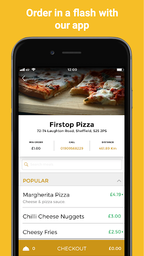 Android application Firstop Pizza screenshort