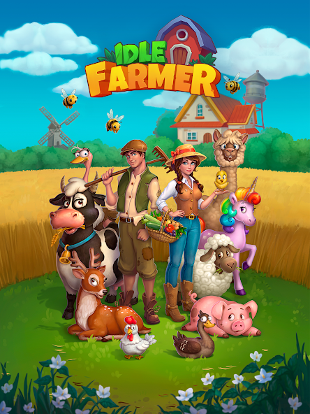Idle Farmer: Farm Tycoon Games MOD APK screenshot