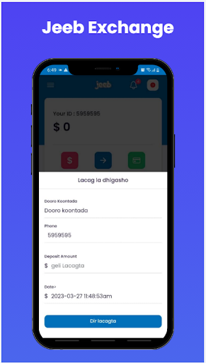 Jeeb Exchange Screen 3